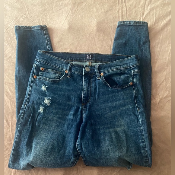 Gap Jeans High Rise  Skinny  Relaxed Denim Jeans size 29R - Picture 8 of 8